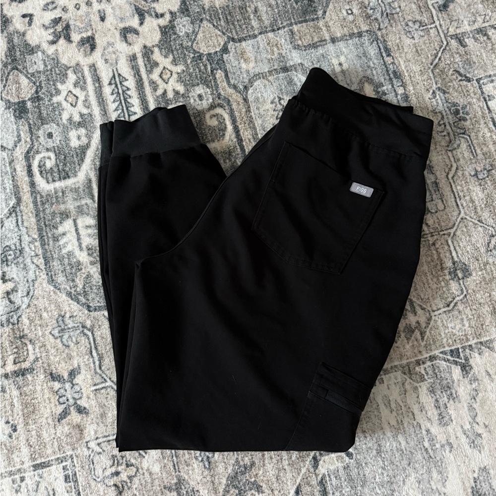 Figs Black Jogger Pants